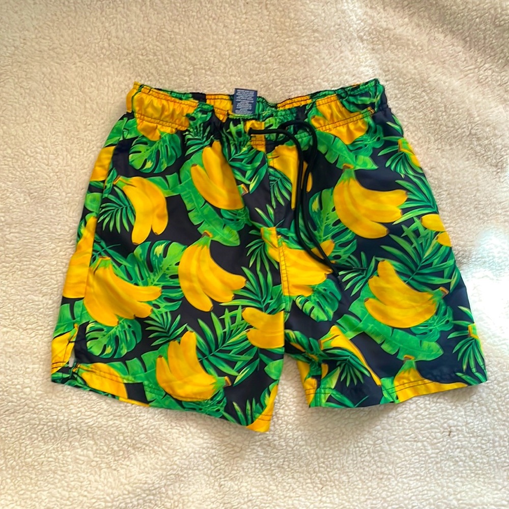 Banana Print Swim trunks